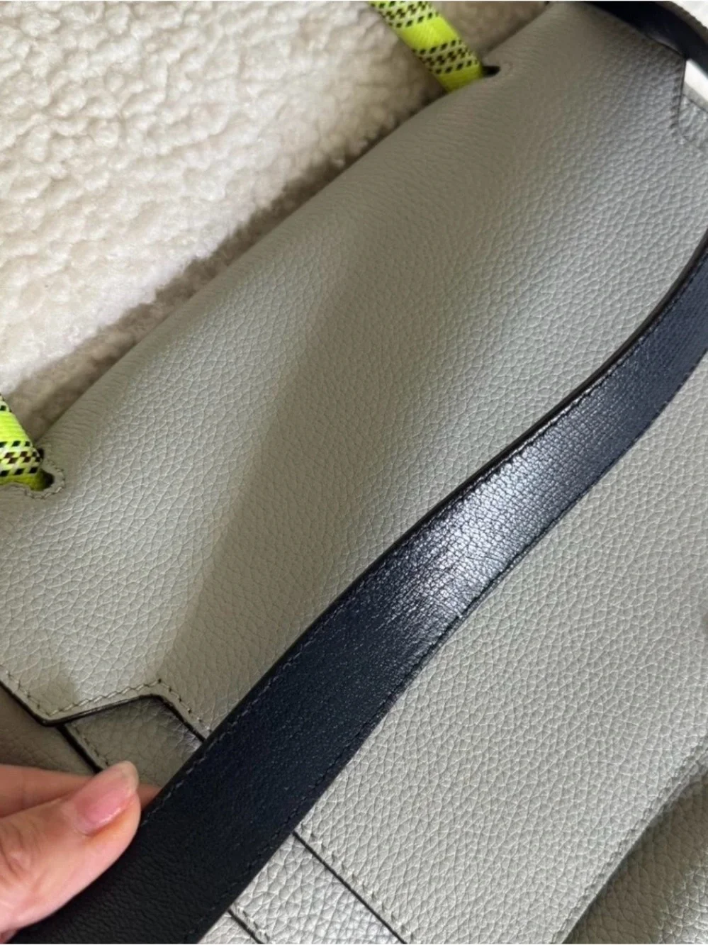 Anya Hindmarch grey leather